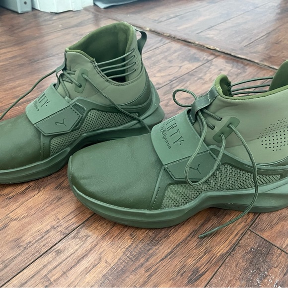 Green Fenty high top sneakers - Picture 2 of 6